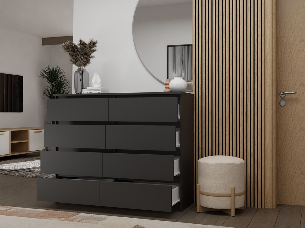 M8-120_czern_4 Malwa M8 Dresser - Black - Image 12