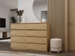 Malwa M8 Wide 8-Drawer Dresser - 140cm - Artisan Oak - Image 11