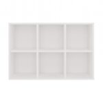 Grid Mini 2x3 White Bookcase - Image 5