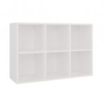 Grid Mini 2x3 White Bookcase - Image 3