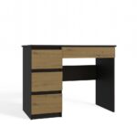 Mijas Left-Side Study Desk – Anthracite & Oak