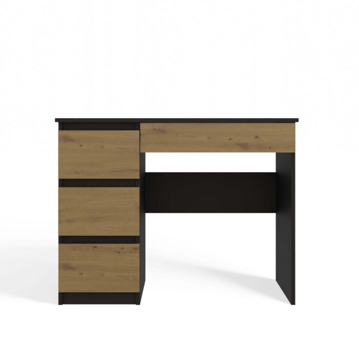 Mijas Left-Side Study Desk – Anthracite & Oak - Image 2