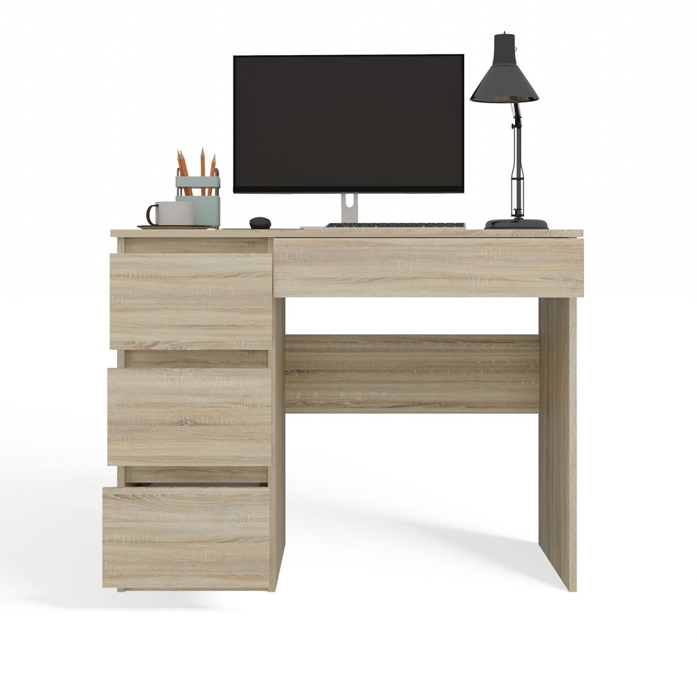 MIJASBIURKOBRYLKASONOMALEWEFRONTOT Mijas Left Desk - Sonoma Oak - Image 4