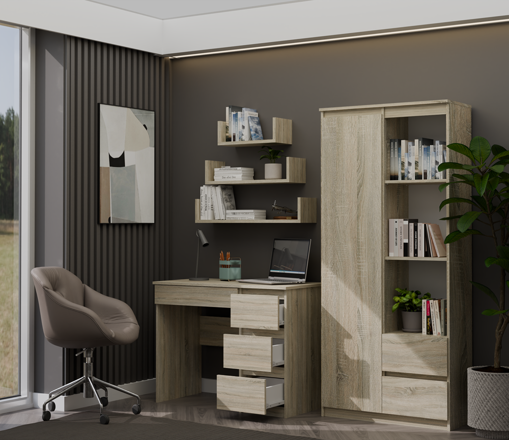 MIJASBIURKOSONOMAPRAWOOT.2tif Mijas Right Desk - Sonoma Oak - Image 7