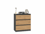 Malwa M3 Compact Cabinet – Anthracite & Oak - Image 3