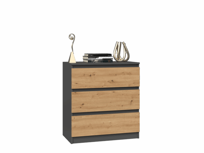 Malwa M3 Compact Cabinet – Anthracite & Oak - Image 3