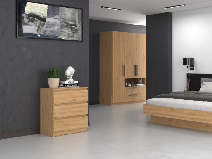 Malwa M3 Oak Effect Storage Unit - Image 6