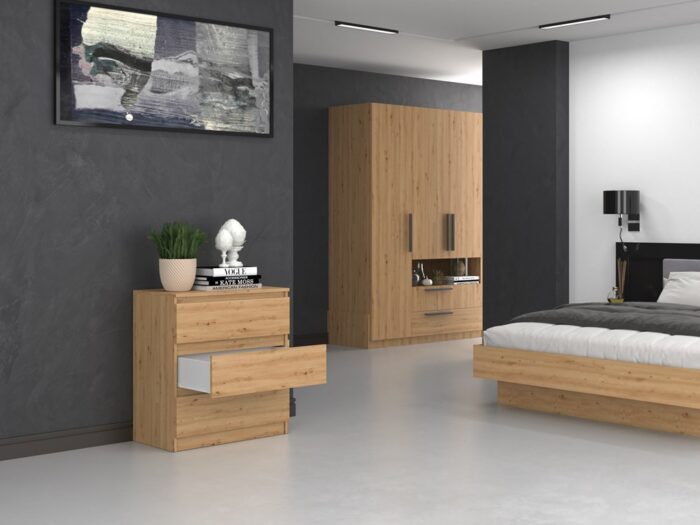 Malwa M3 Oak Effect Storage Unit - Image 8