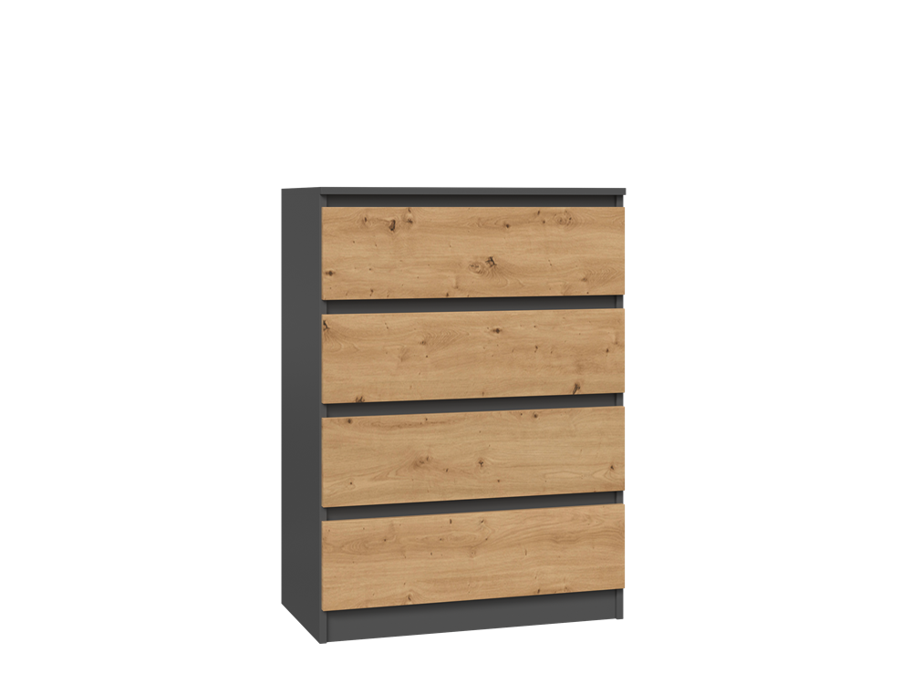 M_4_ Malwa M4 Chest of Drawers - Anthracite & Artisan Oak - Image 1