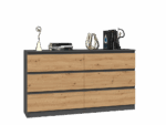 Malwa M6 Dresser - Anthracite & Artisan Oak - Image 2