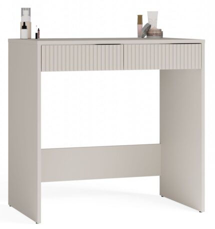 Marina Slim Desk with 2 Drawers – Beige