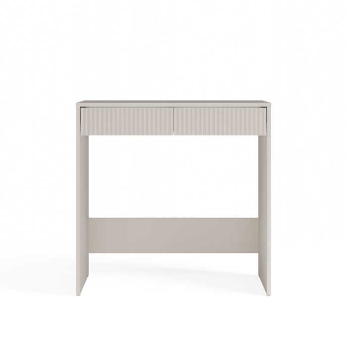 Marina Slim Desk with 2 Drawers – Beige - Image 9