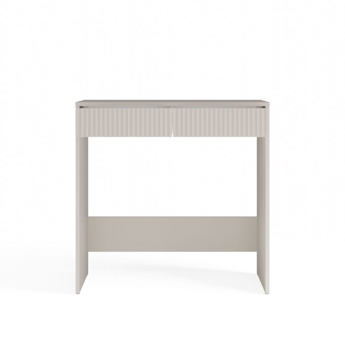 Marina Slim Desk with 2 Drawers – Beige - Image 6