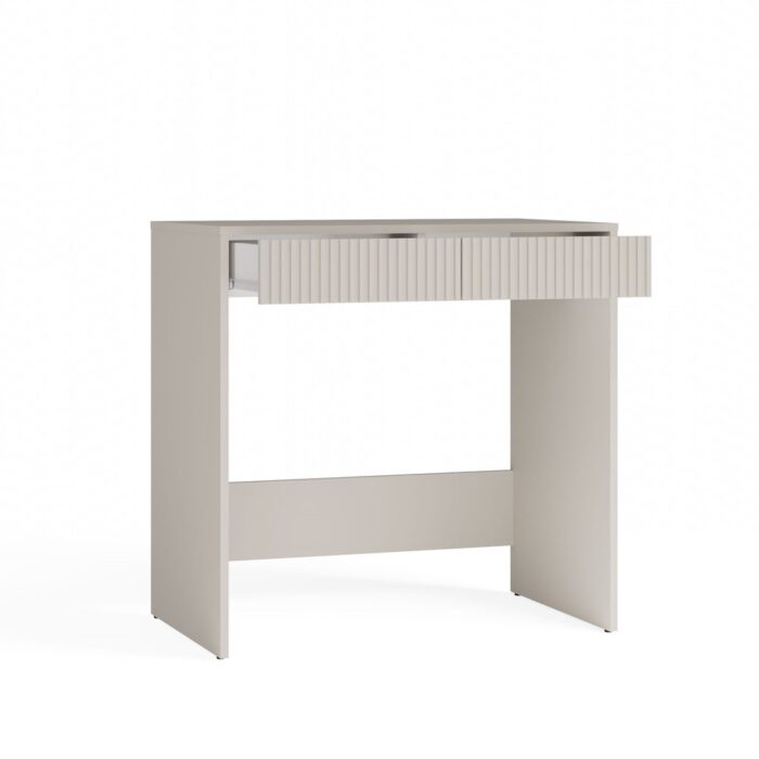 Marina Slim Desk with 2 Drawers – Beige - Image 7