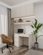 Mijas Left Desk - Cashmere Beige - Image 3