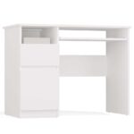 Porto Left-Side Desk – White Finish