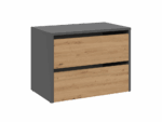 Axton Shoe Cabinet – Anthracite & Oak Effect