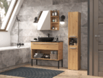 Nel III Tall Bathroom Cabinet in Artisan Oak - Image 8