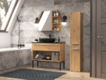 Nel II Tall Bathroom Cabinet in Artisan Oak - Image 5