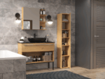 Nel II Tall Bathroom Cabinet in Artisan Oak - Image 6