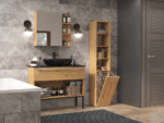 Nel IV Tall Bathroom Cabinet in Artisan Oak - Image 7