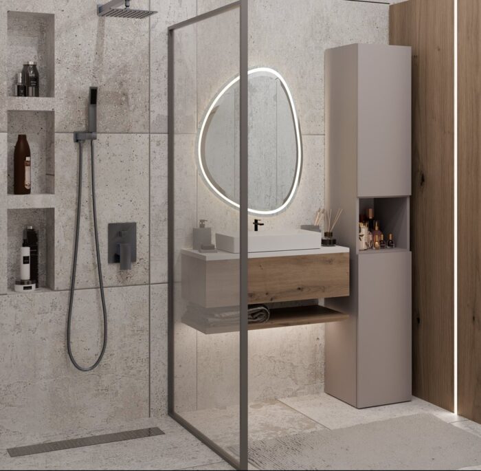Claytone Tall Bathroom Cabinet - Image 8
