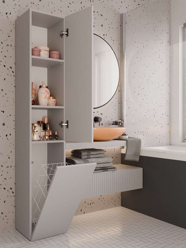 Nell_IV_kaszmir0001 Nel IV Tall Bathroom Cabinet in Cashmere - Image 3