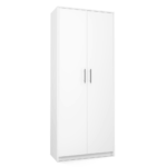 Oliv 2D Bookcase with Doors in White Matt - Image 2
