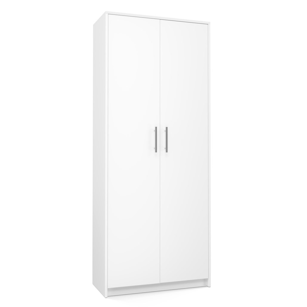 Onyx R40 White Bookcase Oliv 2D Bookcase with Doors in White Matt - Image 2