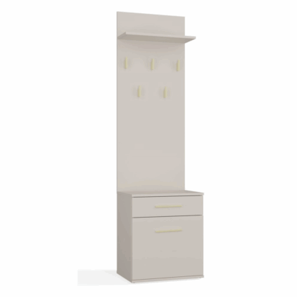 Duo Hallway Set - Shoe Cabinet & Coat Rack - Cashmere