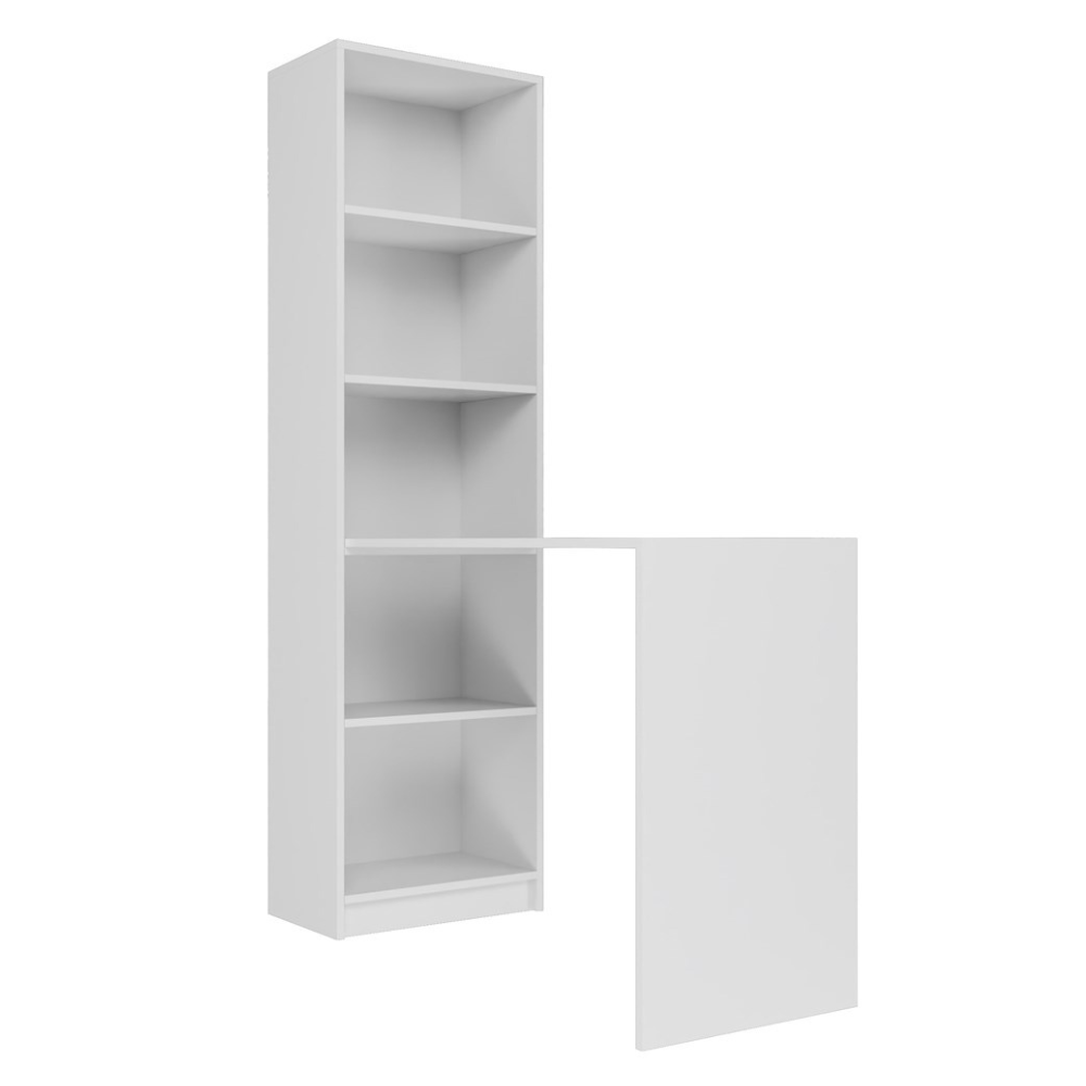 Onyx R80 Classic Bookcase in Sonoma Oak Onyx R50 Office Set - White Matte - Image 1