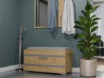 Opira Shoe Cabinet – Oak Finish - Image 3