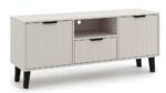 TV Unit Bergen 2 Doors 1 Drawer Slim Cashmere Beige