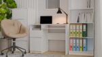 Porto Left-Side Desk – White Finish - Image 9
