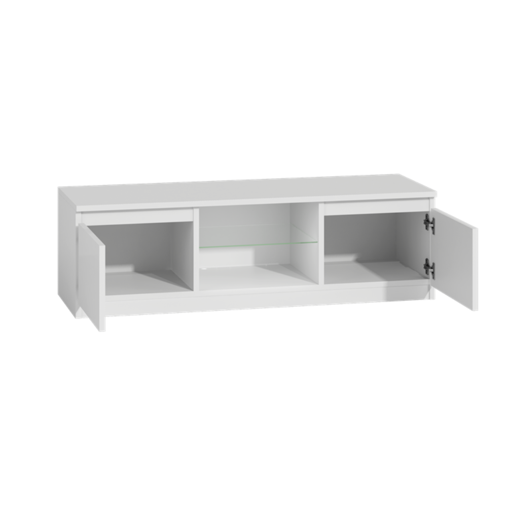 Projekt bez nazwy - 2025-09-30T130231.310 Malwa 140 Modern TV Unit in White High Gloss - Image 2