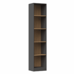Onyx R40 Classic Bookcase in Anthracite / Artisan Oak