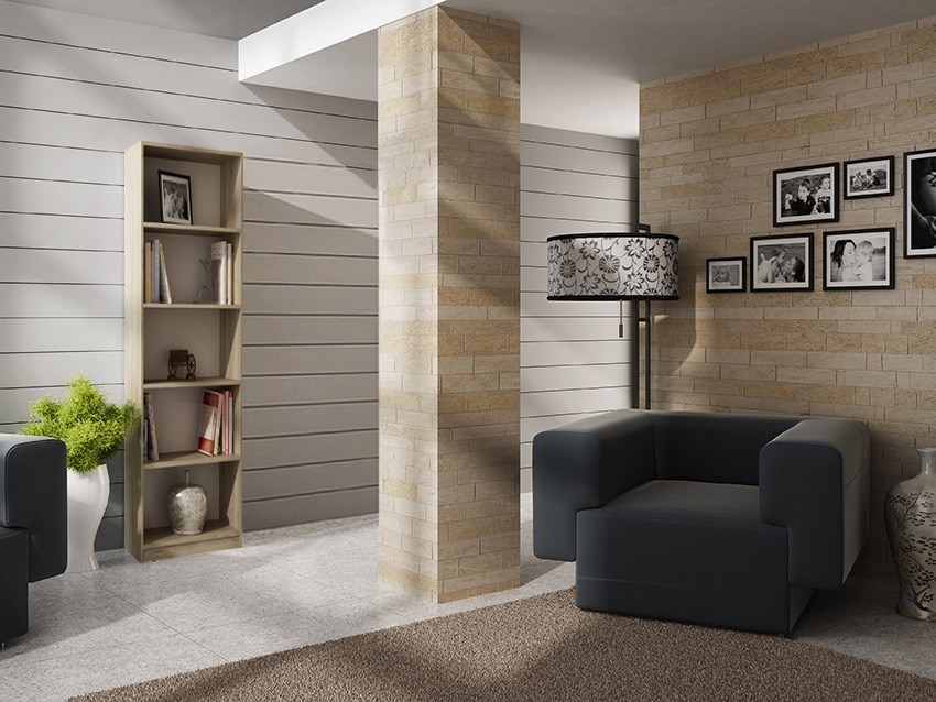 R40-SONOMA1 Onyx R40 Classic Bookcase in Sonoma Oak - Image 2