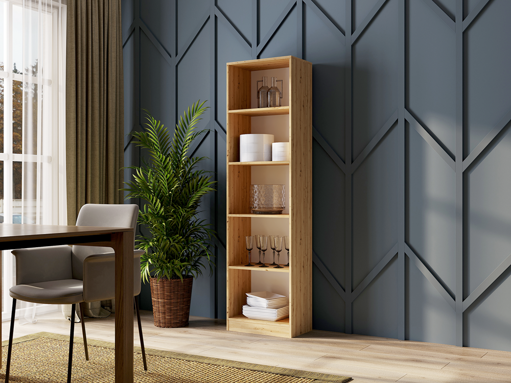 R50-REGAL_1_A Onyx R50 Classic Bookcase in Artisan Oak - Image 4