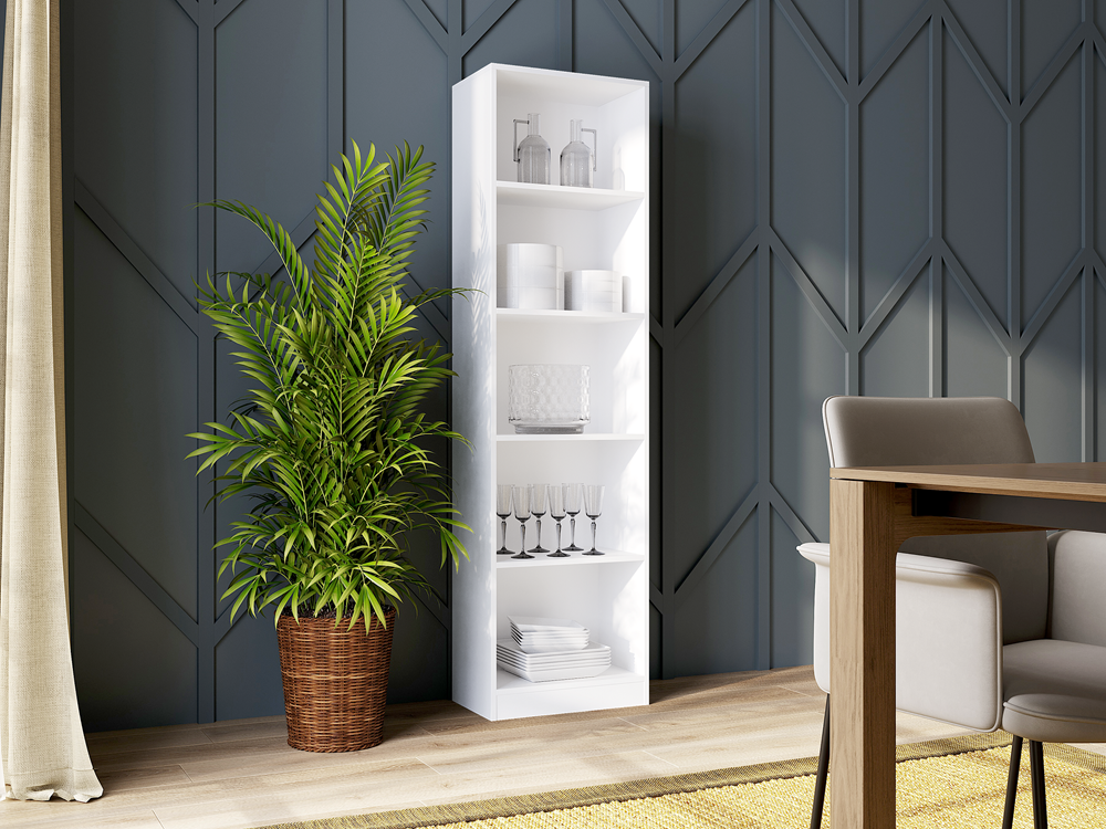 R50-REGAL_2_W Onyx R50 Classic Bookcase in White - Image 4