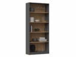 Onyx R80 Classic Bookcase in Anthracite / Artisan Oak - Image 2