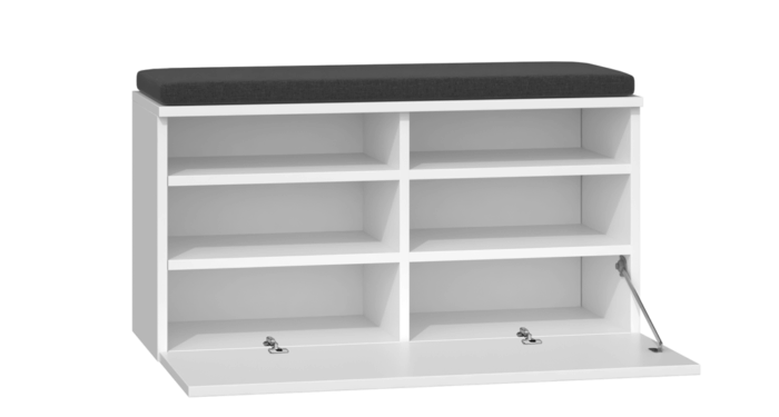 Orion White Shoe Cabinet - Image 2