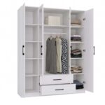 Wardrobe Remos 160 White - Image 2