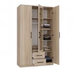 Wardrobe Remos 120 Mirror Sonoma Oak - Image 4
