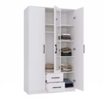Wardrobe Remos 120 Mirror White - Image 2