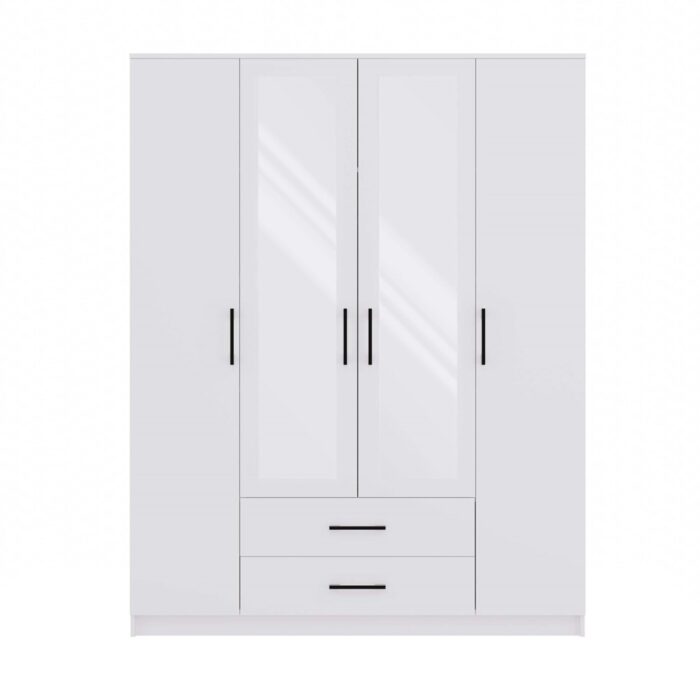 Wardrobe Remos 160 White - Image 5