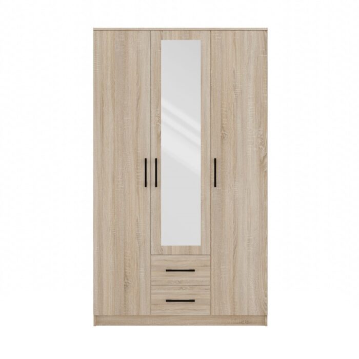 Wardrobe Remos 120 Mirror Sonoma Oak - Image 2
