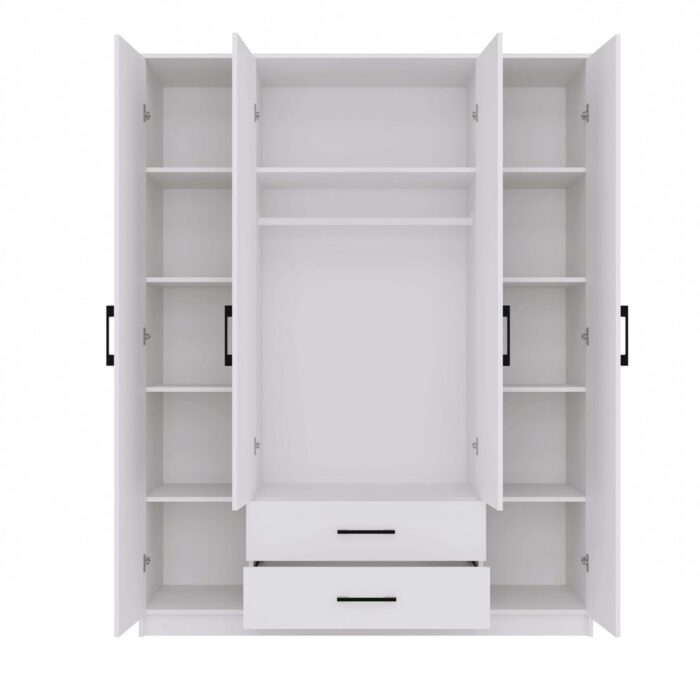 Wardrobe Remos 160 White - Image 6