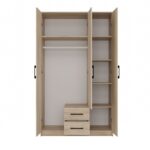 Wardrobe Remos 120 Mirror Sonoma Oak - Image 3