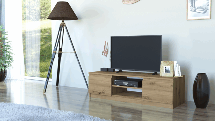 TV Stand Dalton 120 Artisan Oak - Image 3