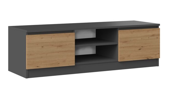 TV Stand Dalton 120 Anthracite Oak - Image 1